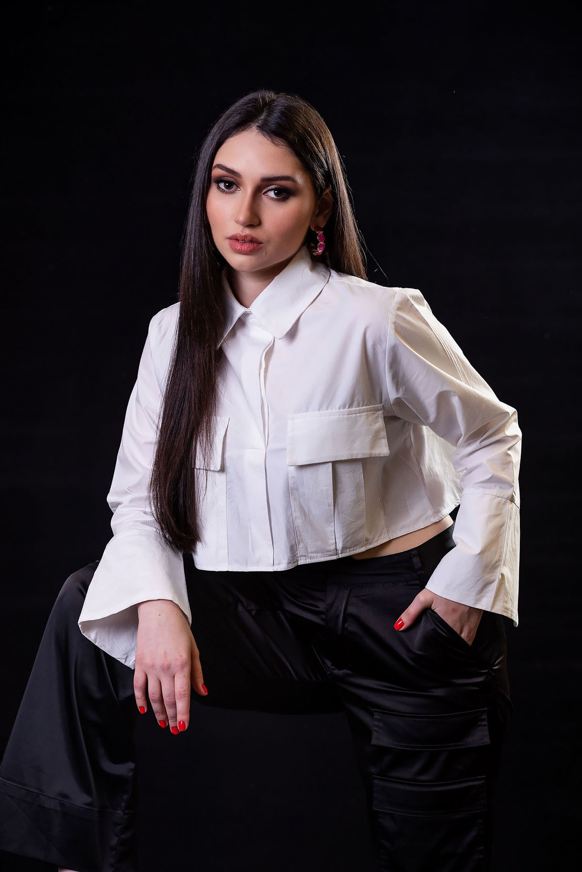 Book de profissional em estúdio