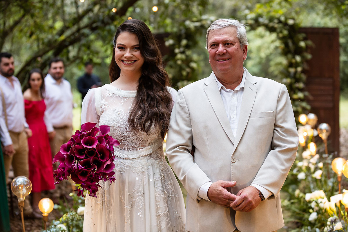 casamento no Recanto Pedacinho do céu, cerimónia na fazenda