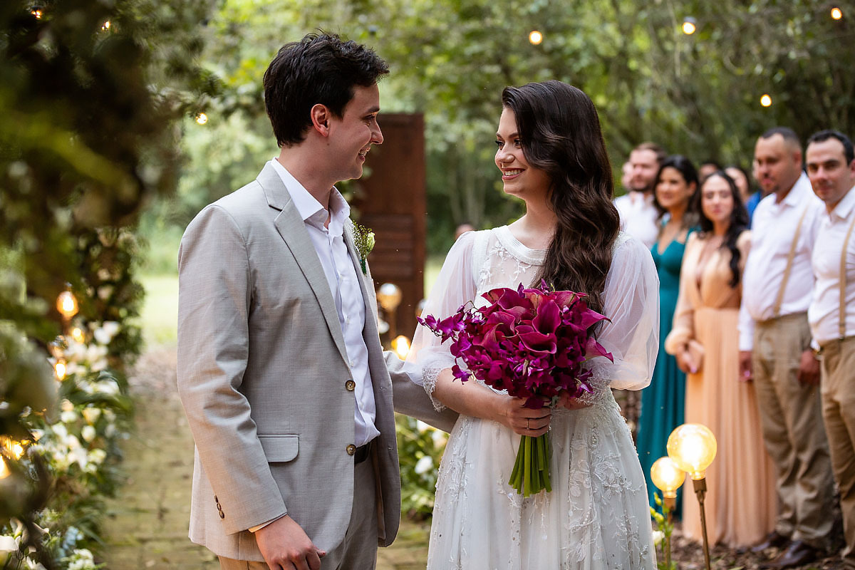 casamento no Recanto Pedacinho do céu, cerimónia na fazenda