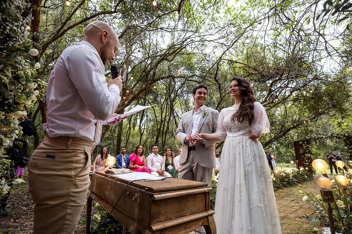 casamento no Recanto Pedacinho do céu, cerimónia na fazenda