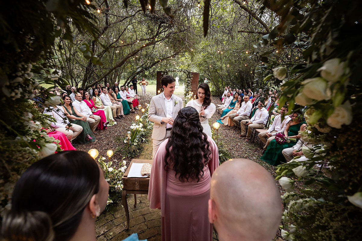 casamento no Recanto Pedacinho do céu, cerimónia na fazenda