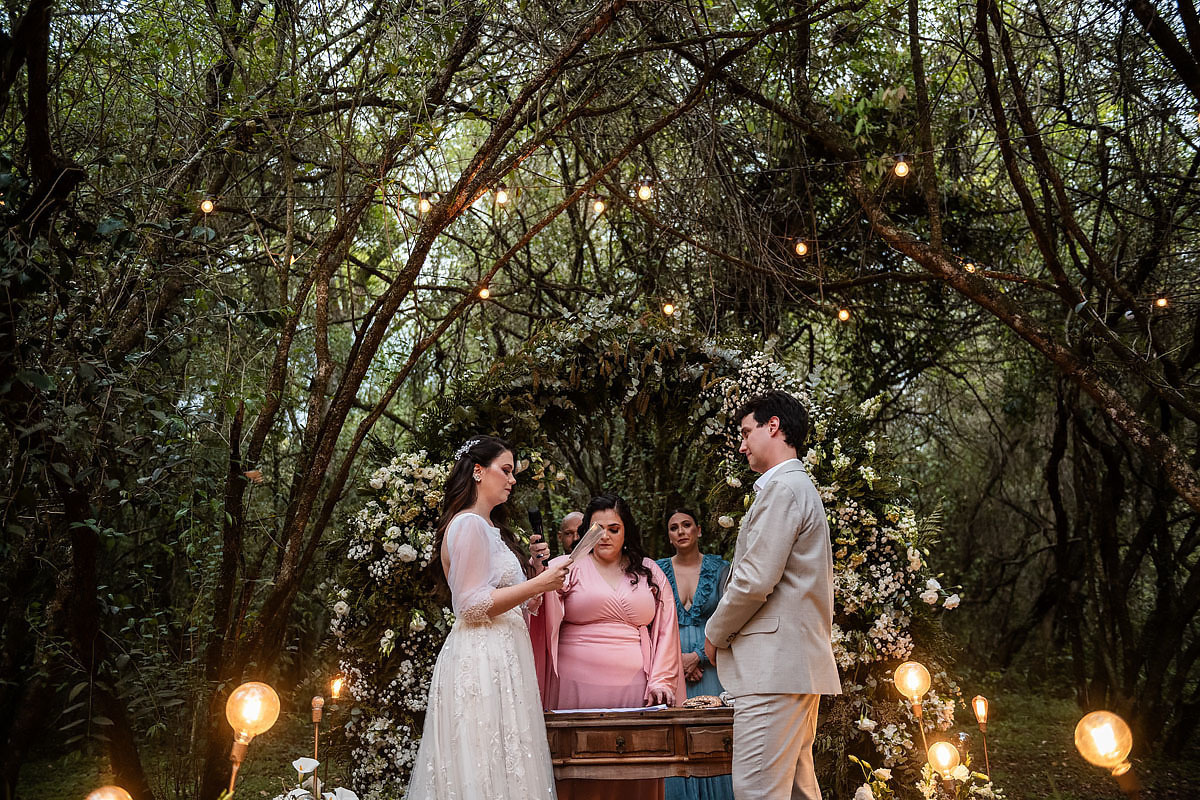 casamento no Recanto Pedacinho do céu, cerimónia na fazenda
