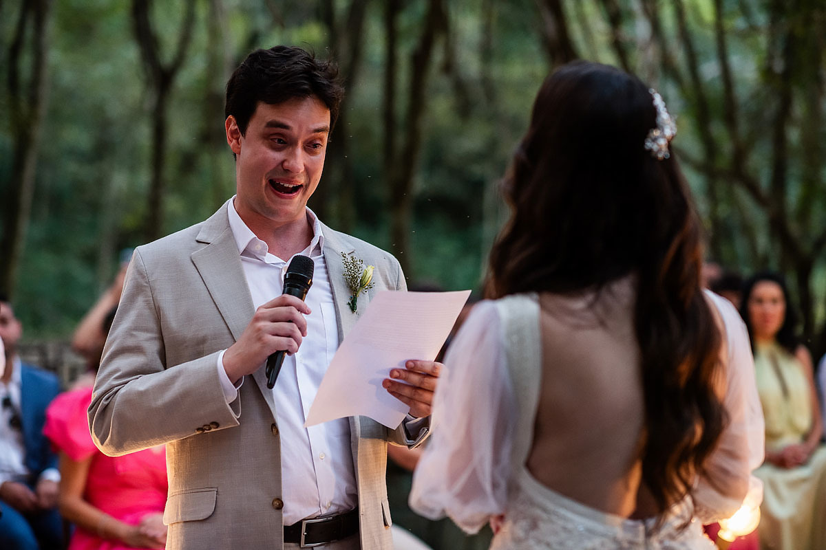 casamento no Recanto Pedacinho do céu, cerimónia na fazenda