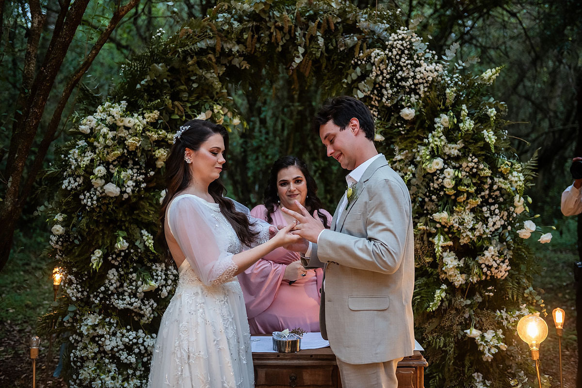 casamento no Recanto Pedacinho do céu, cerimónia na fazenda