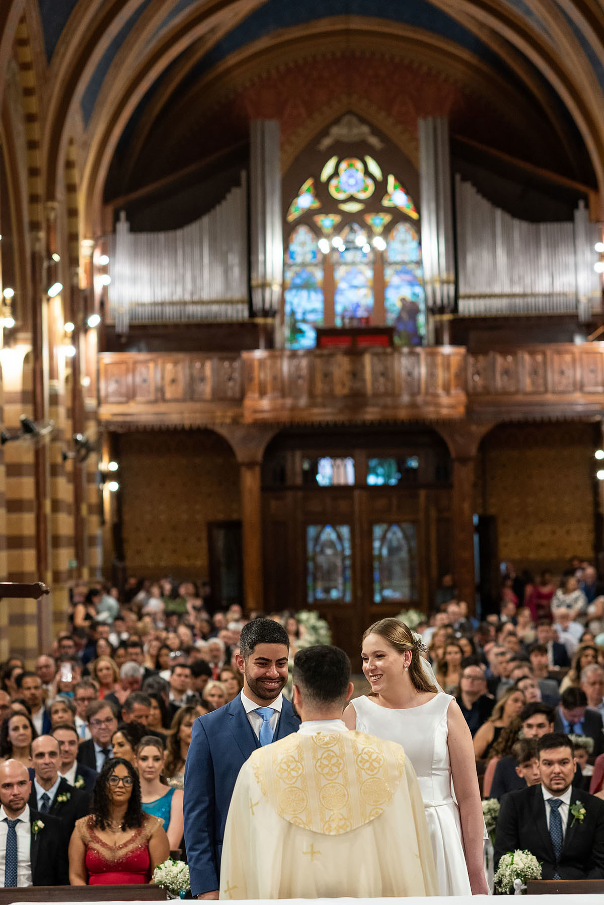Casamento Marília e Victor na Catedral Nossa senhora do desterro em jundiaí-SP