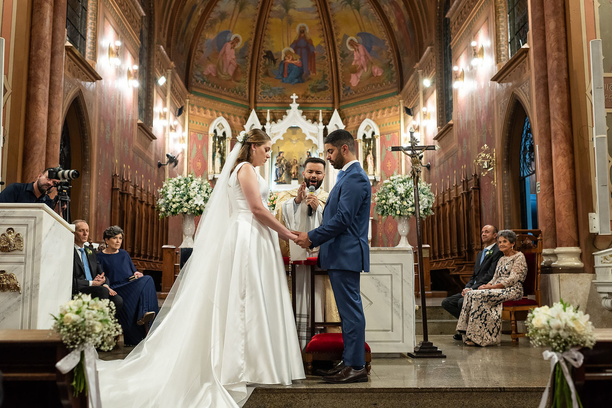 Casamento Marília e Victor na Catedral Nossa senhora do desterro em jundiaí-SP