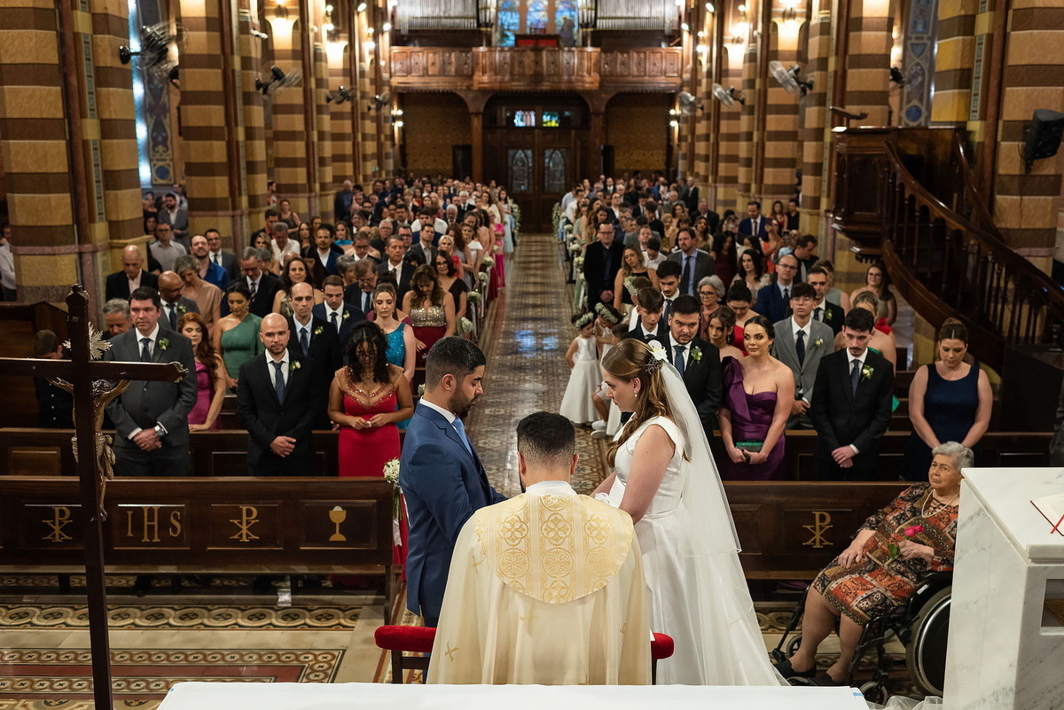 Casamento Marília e Victor na Catedral Nossa senhora do desterro em jundiaí-SP