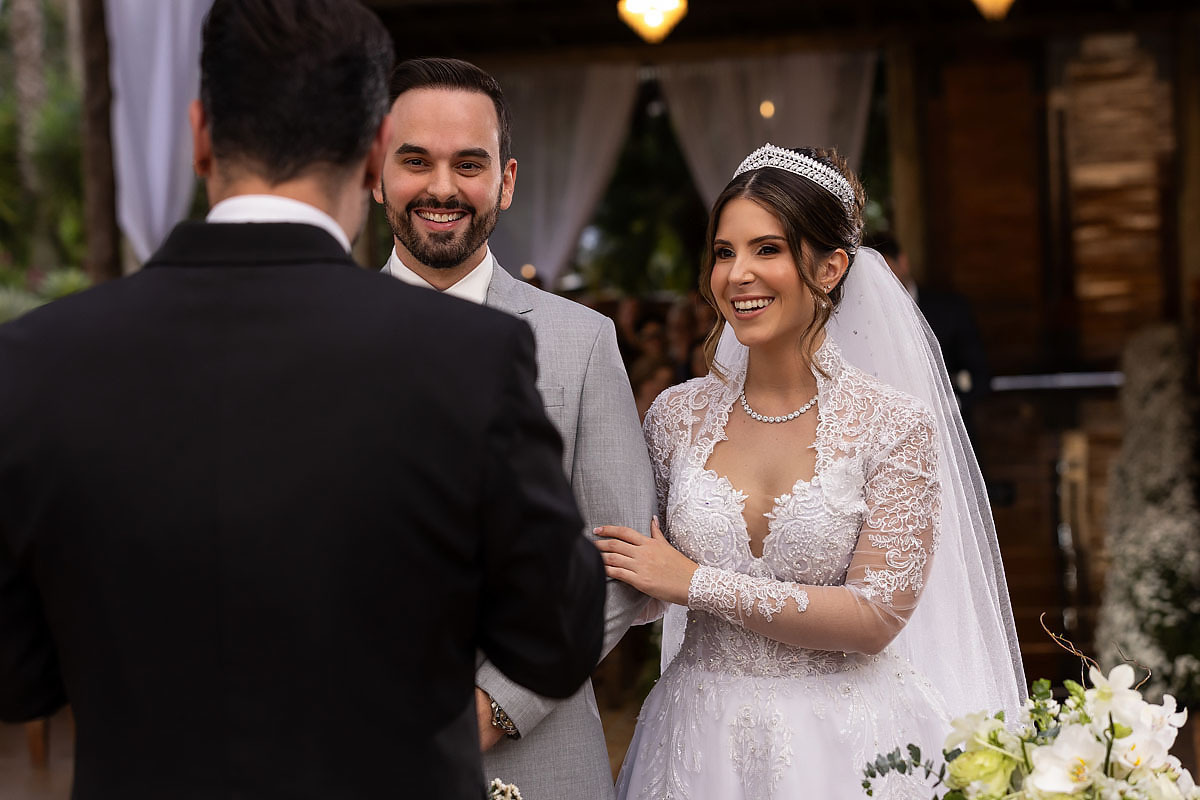 Casamento ao final da tarde no espaço Quinta da Cantareira, em Mairiporã.