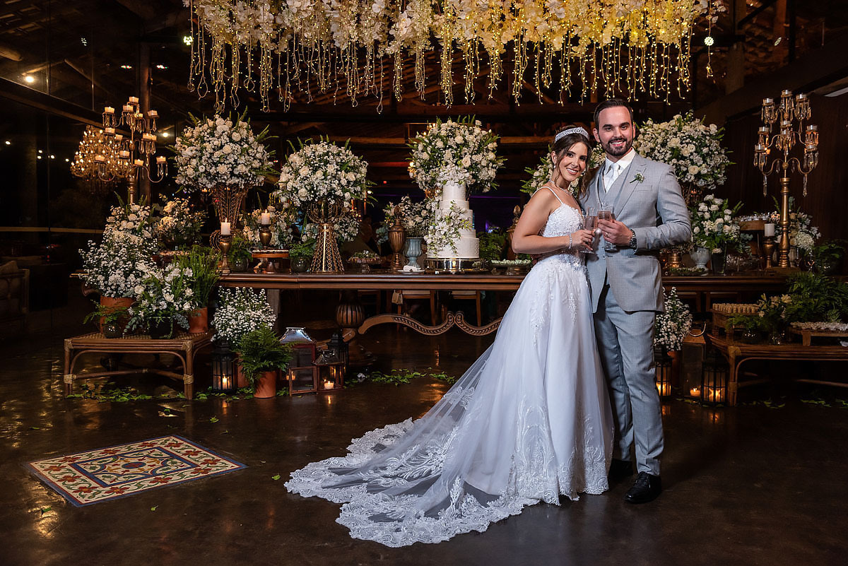 Fotos no mesa do bolo