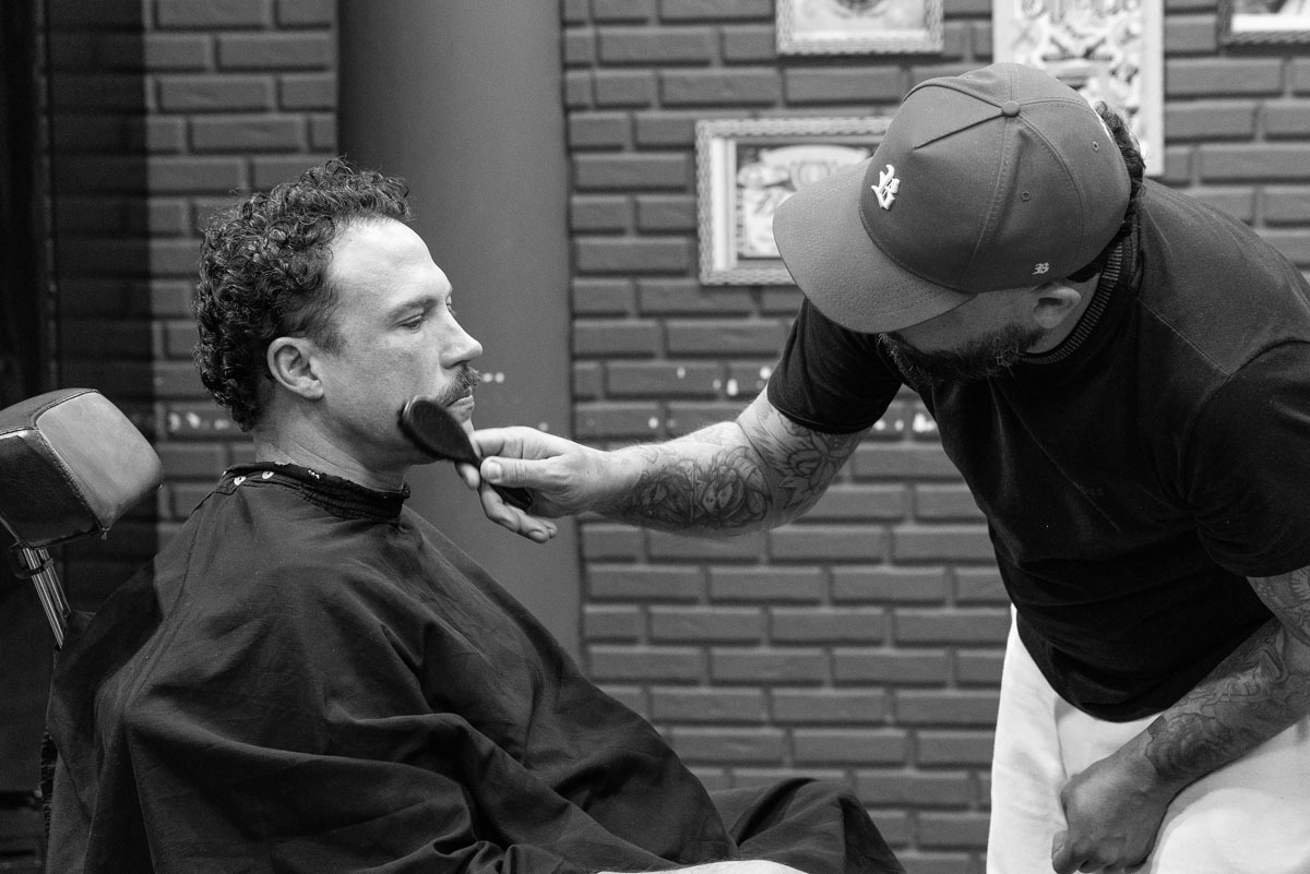 Making of do noivo no salão Mansion Yutintin