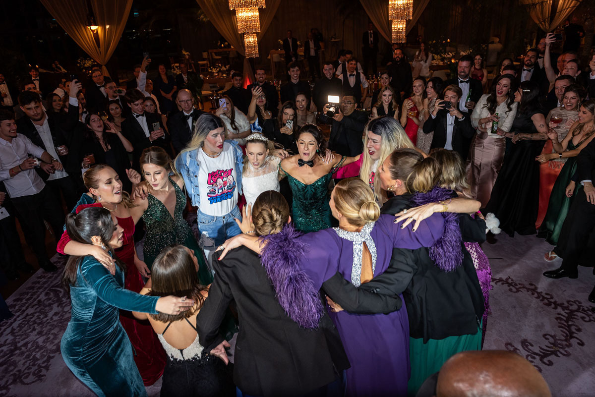descontração do casamento no clube jundiaiense 