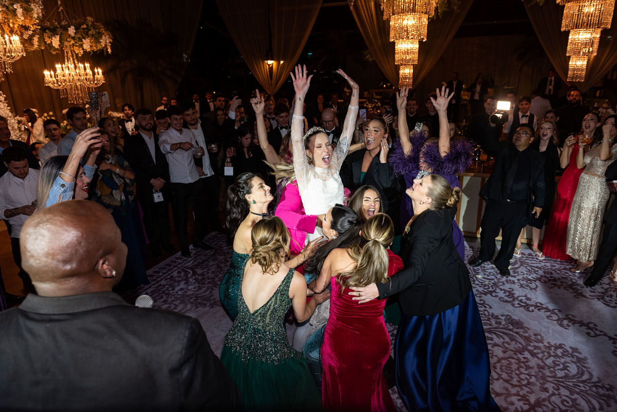 descontração do casamento no clube jundiaiense 