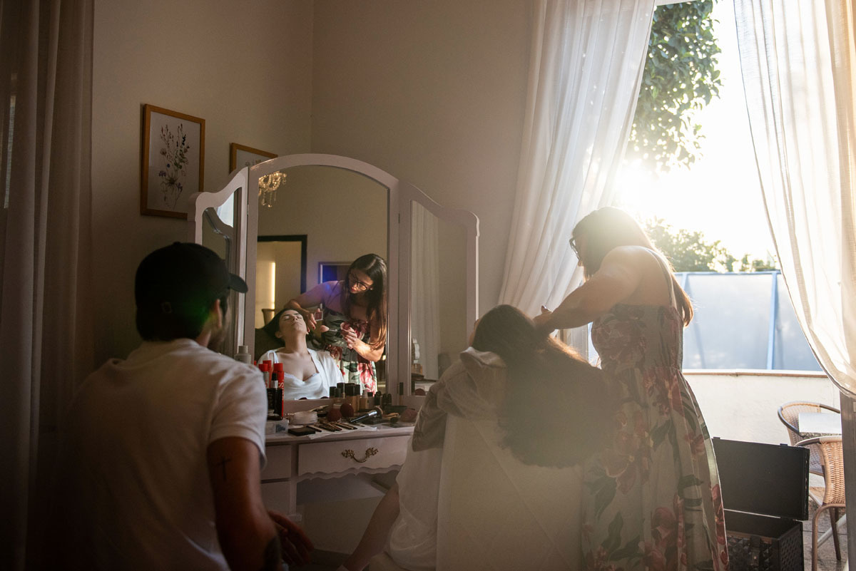 making of da noiva, espaço Zabeu, maquiando