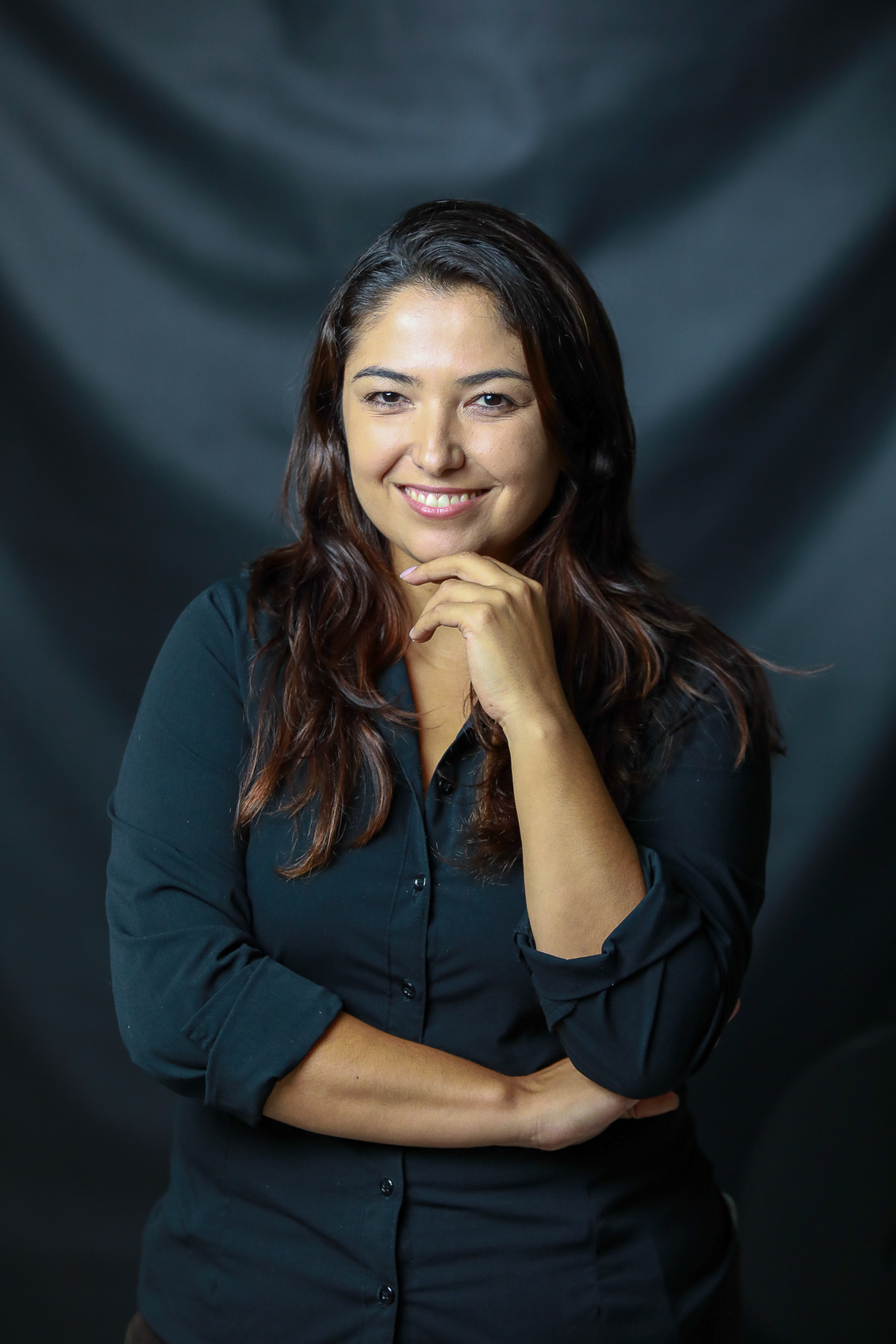 Edvania Moreira participante feliz como modelo no Workshop O Dominio da Luz