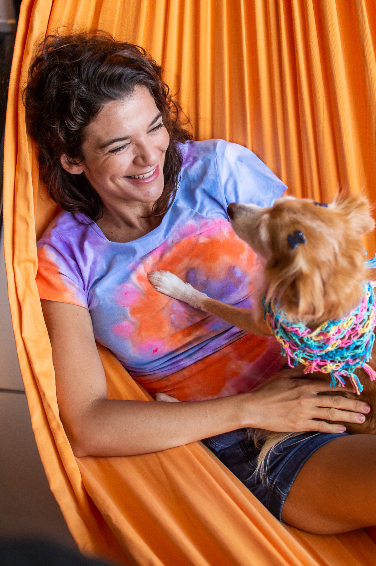 Ensaio pet em casa na rede