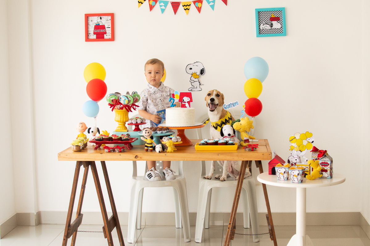 Aniversário infantil, tema snoopy, festa em casa, festa afetiva, natal/rn evento infantil