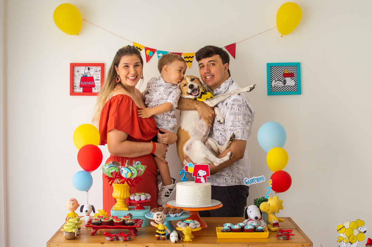 Aniversário infantil, tema snoopy, festa em casa, festa afetiva, natal/rn evento infantil
