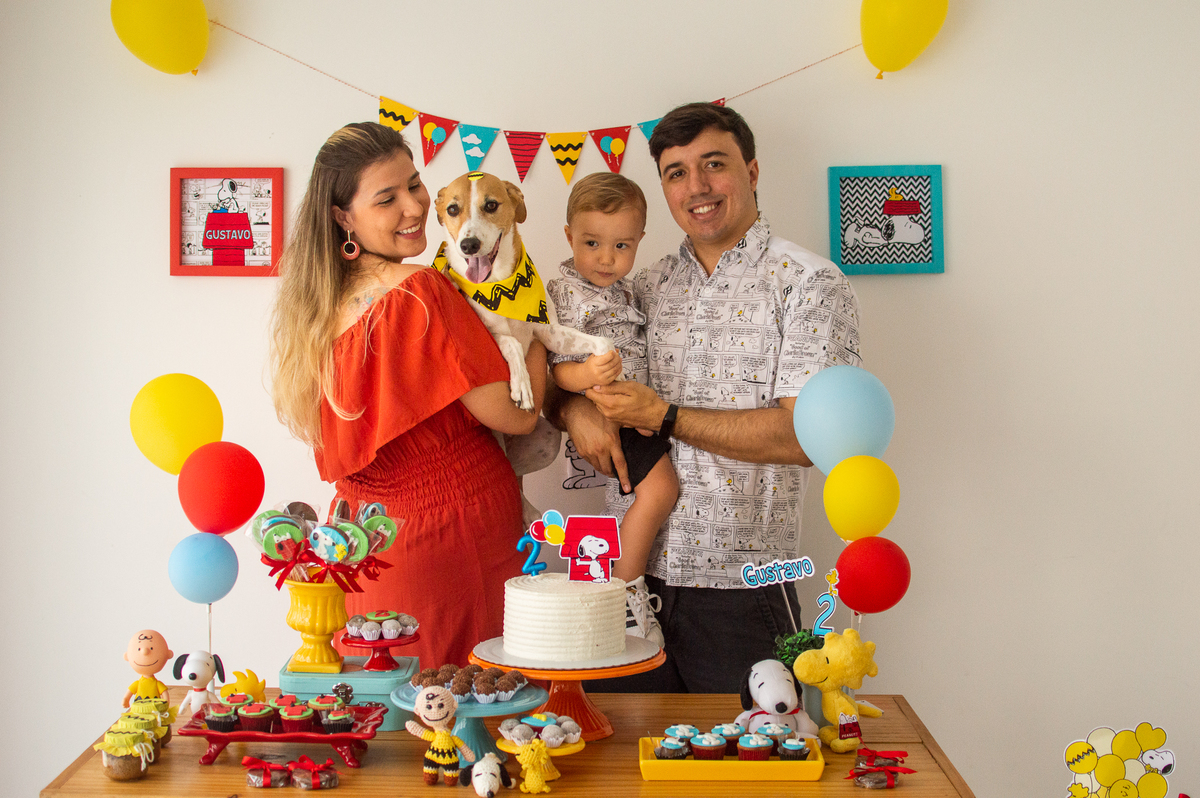 Aniversário infantil, tema snoopy, festa em casa, festa afetiva, natal/rn evento infantil