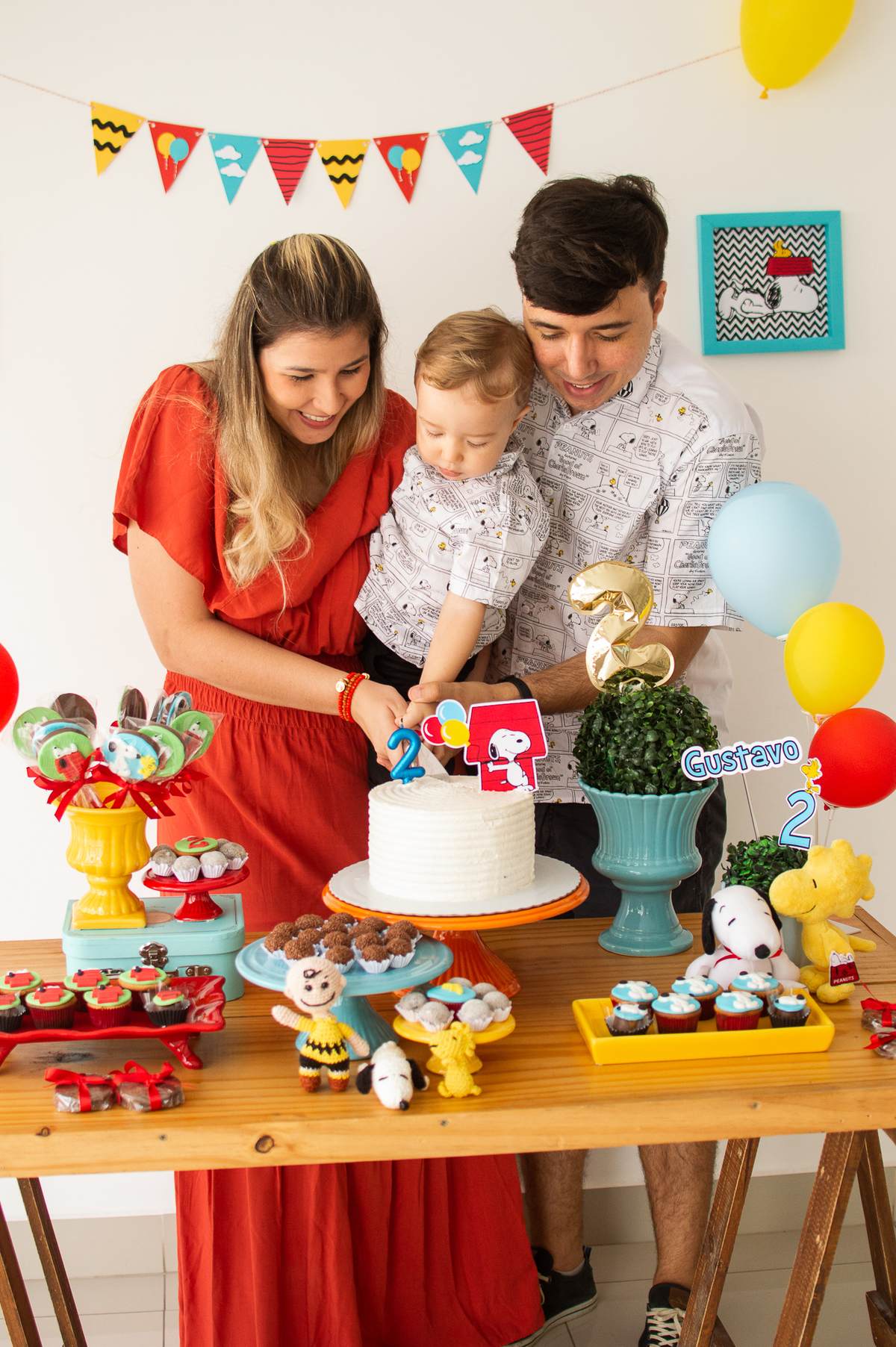 Aniversário infantil, tema snoopy, festa em casa, festa afetiva, natal/rn evento infantil