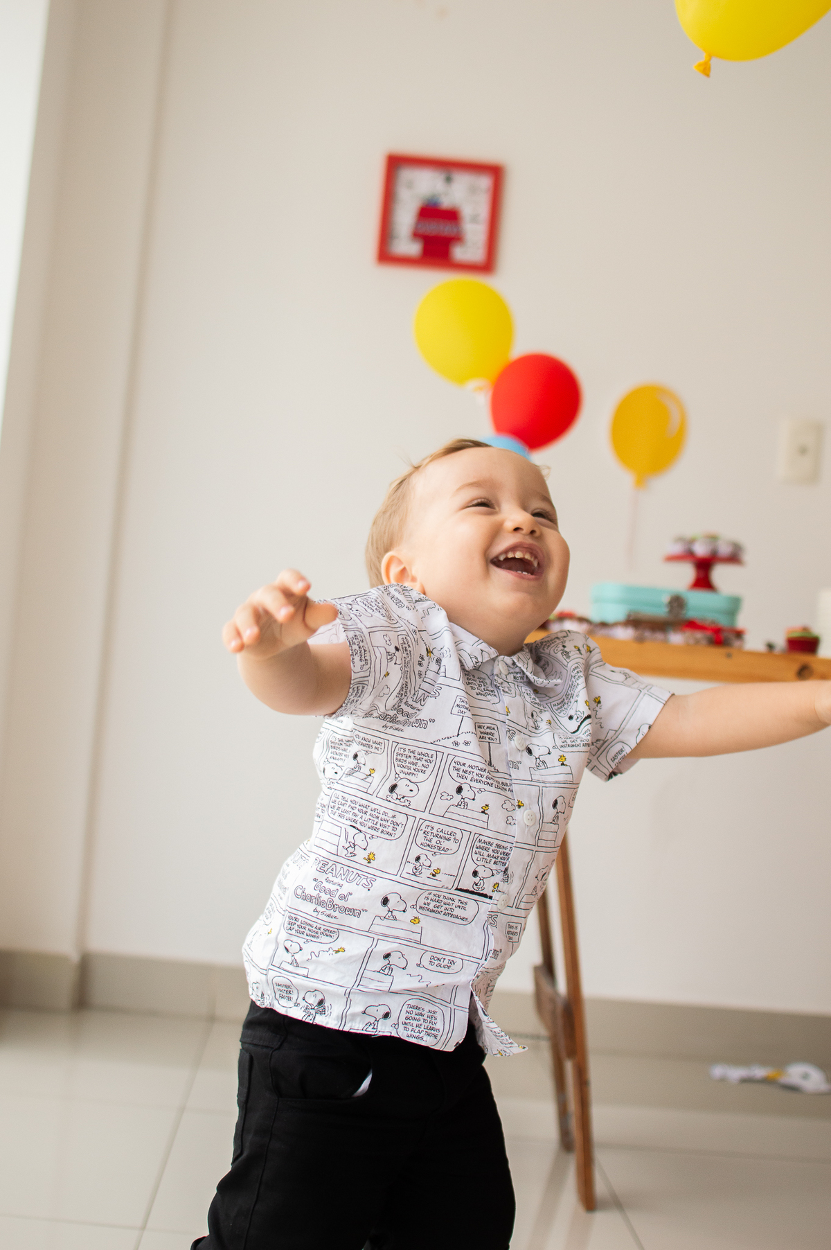 Aniversário infantil, tema snoopy, festa em casa, festa afetiva, natal/rn evento infantil