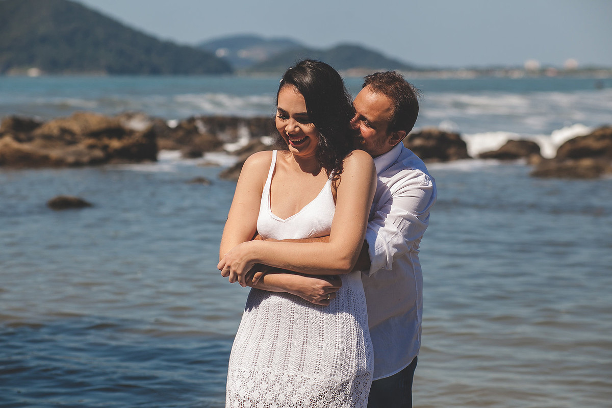 ensaio de casal na praia de iporanga