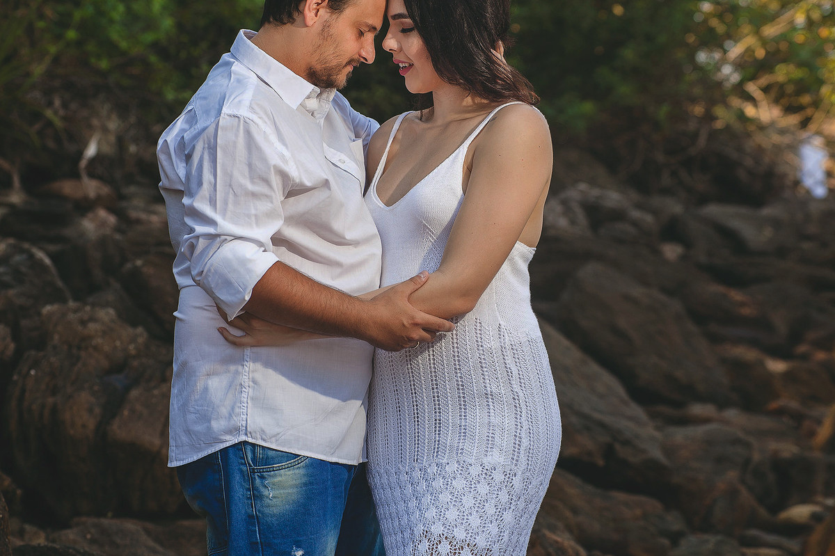 ensaio de casal na praia