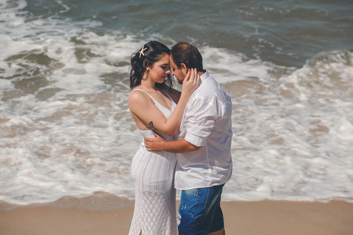 ensaio de casamento na praia