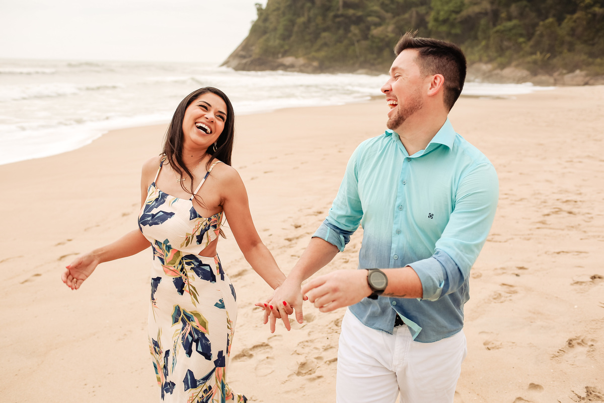 ensaio pre wedding em São Sebastião na Praia da Juréia SP
