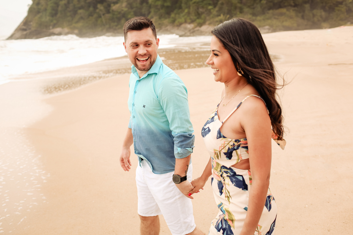ensaio pre wedding em São Sebastião na Praia da Juréia SP