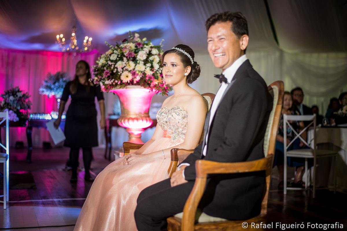 papai feliz filha timida 15 anos sarah debutante macaparana