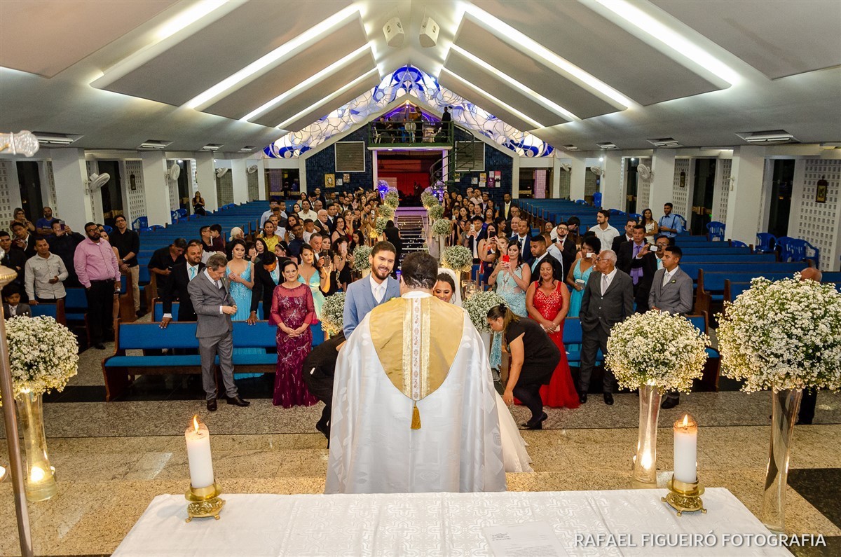 Casamento Igreja Nossa Senhora de Fátima Boa Viagem Duda e Lucas Milet Rafael Figueiró Fotografia fotógrafo
