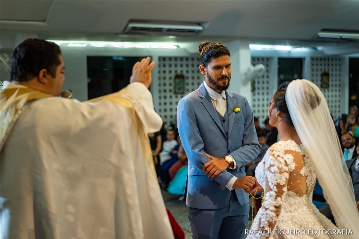 Casamento Igreja Nossa Senhora de Fátima Boa Viagem Duda e Lucas Milet Rafael Figueiró Fotografia fotógrafo