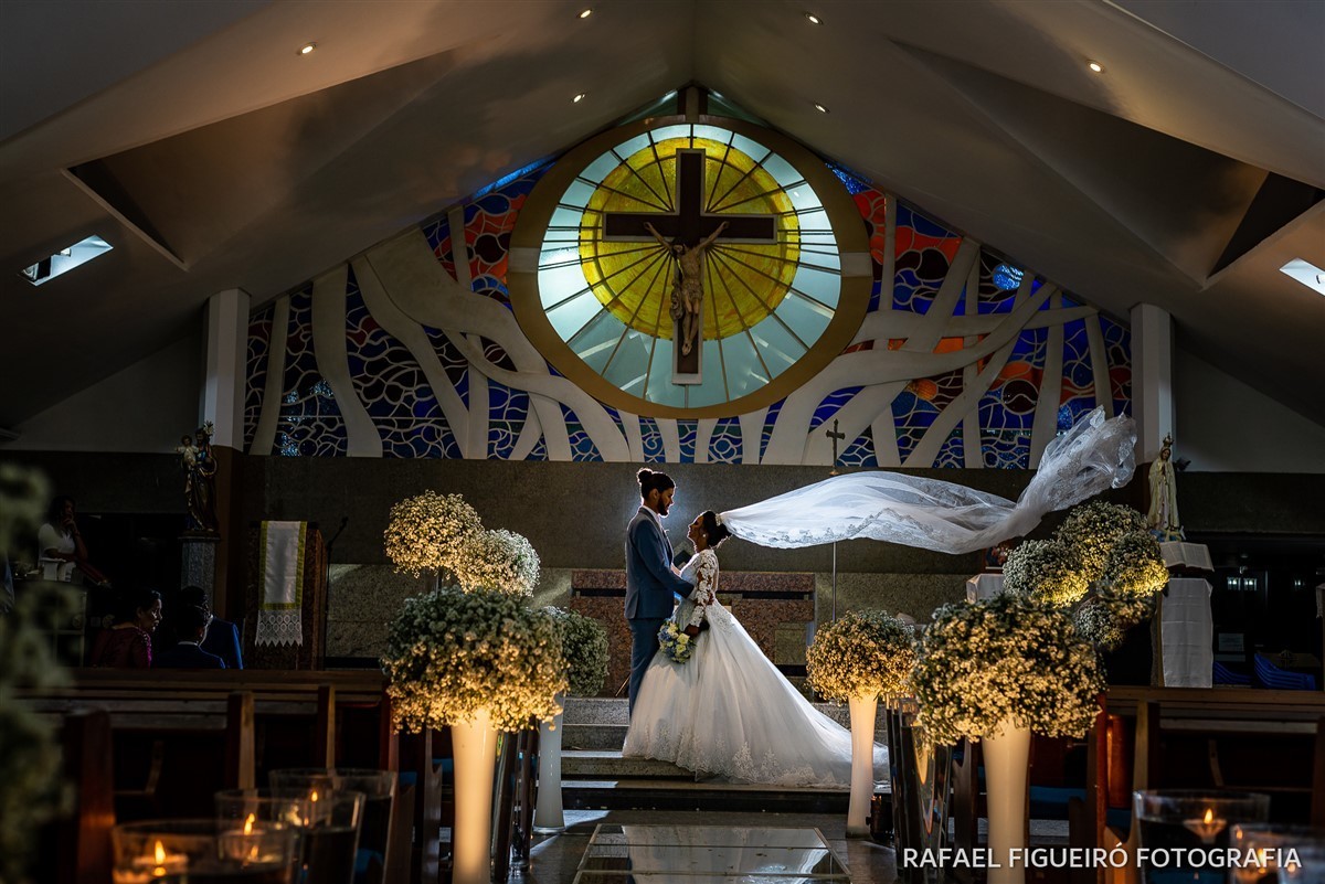Casamento Igreja Nossa Senhora de Fátima Boa Viagem Duda e Lucas Milet Rafael Figueiró Fotografia fotógrafo