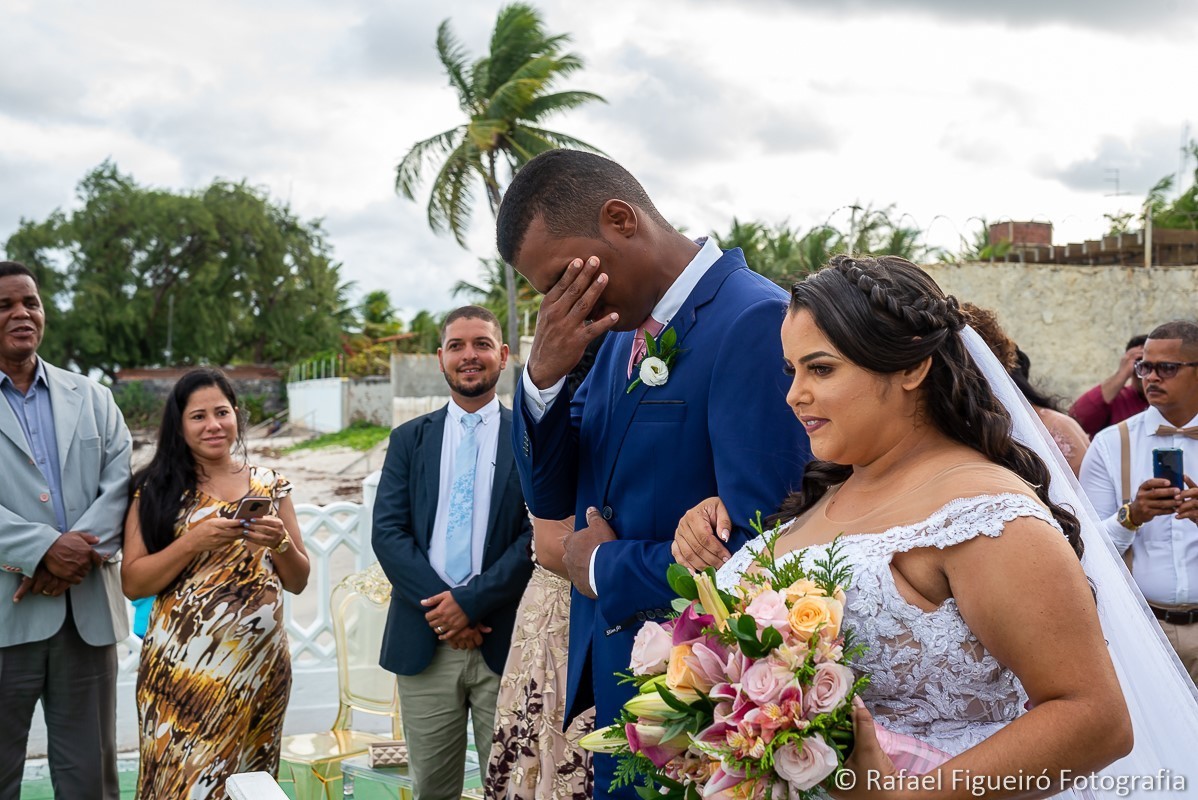 Casamento do casal Wewellyn e Jamerson, realizado  na Casa da Ilha, na Ilha de Itamaracá-PE