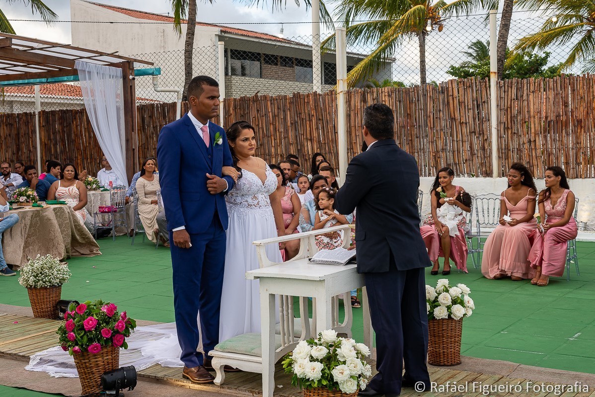 Casamento do casal Wewellyn e Jamerson, realizado  na Casa da Ilha, na Ilha de Itamaracá-PE