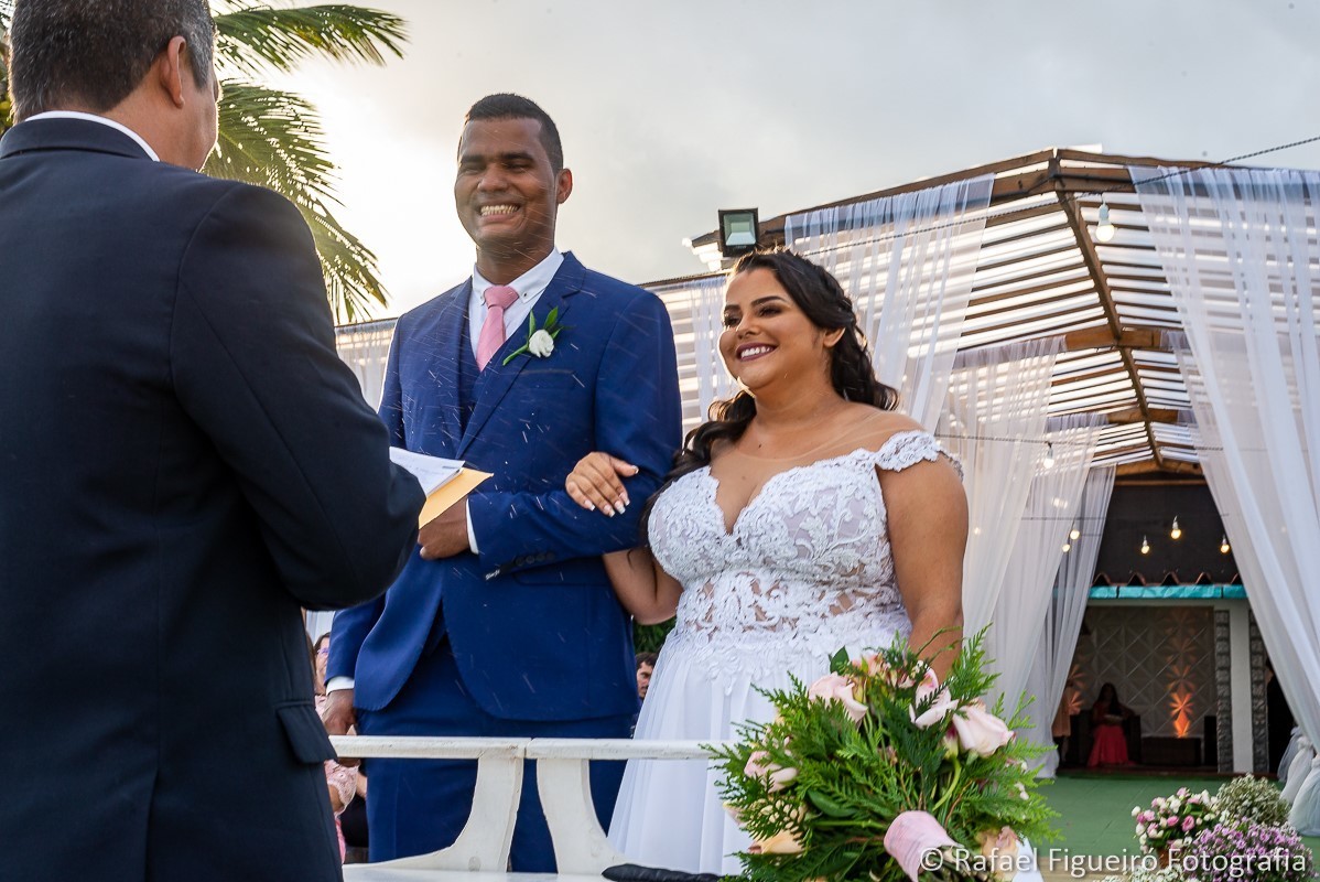Casamento do casal Wewellyn e Jamerson, realizado  na Casa da Ilha, na Ilha de Itamaracá-PE