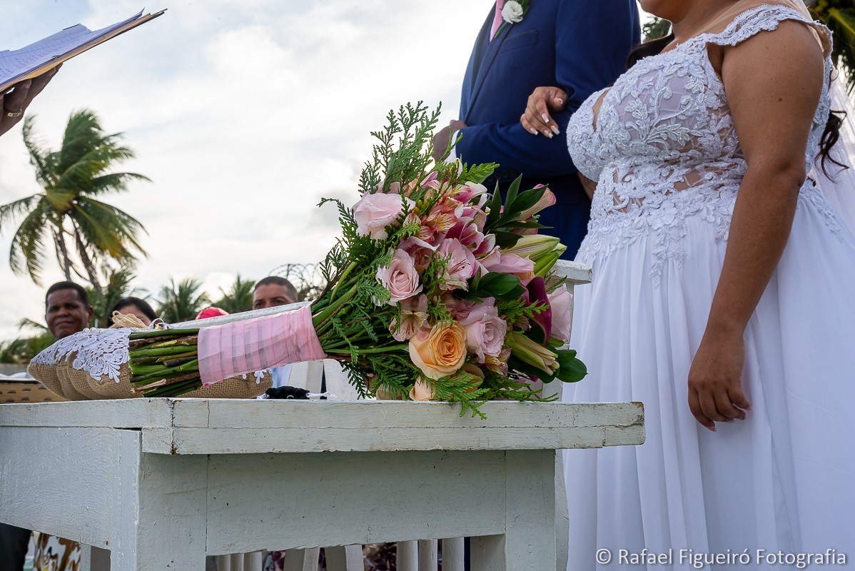 Casamento do casal Wewellyn e Jamerson, realizado  na Casa da Ilha, na Ilha de Itamaracá-PE