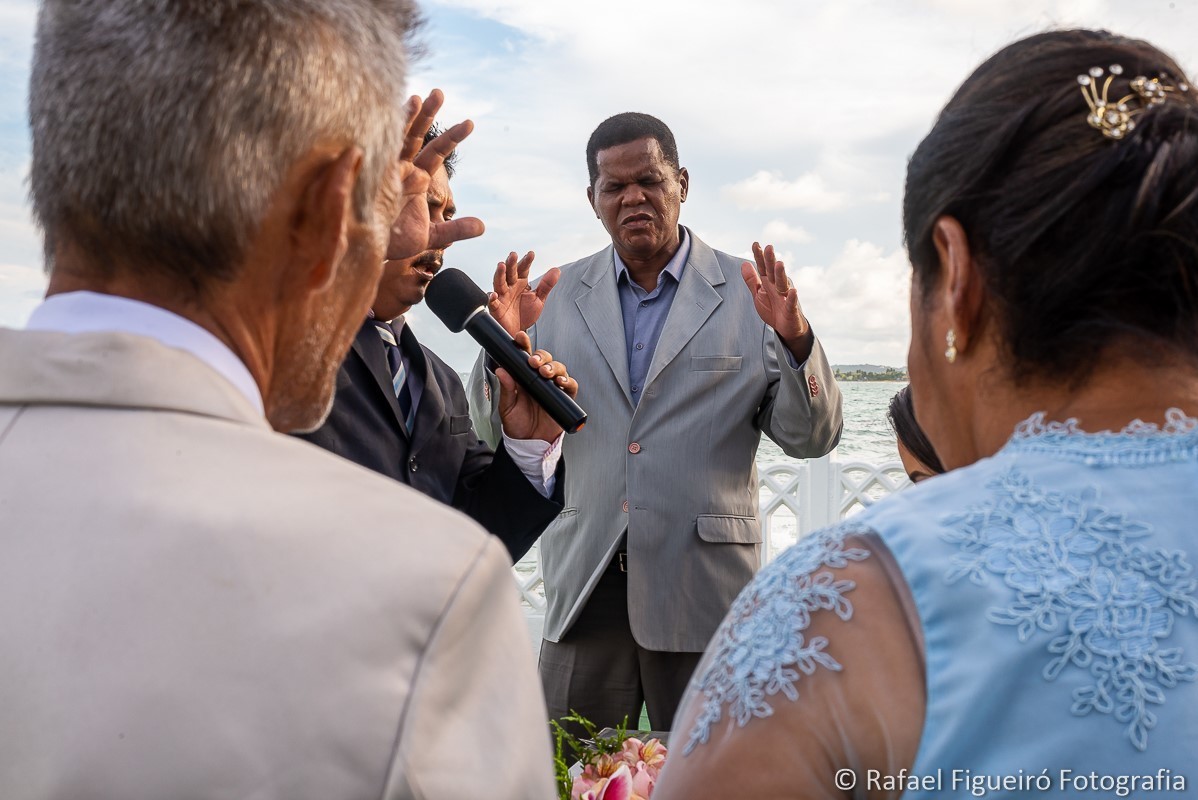 Casamento do casal Wewellyn e Jamerson, realizado  na Casa da Ilha, na Ilha de Itamaracá-PE