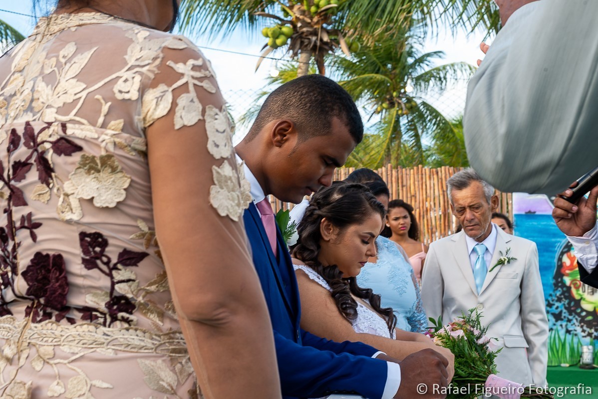 Casamento do casal Wewellyn e Jamerson, realizado  na Casa da Ilha, na Ilha de Itamaracá-PE