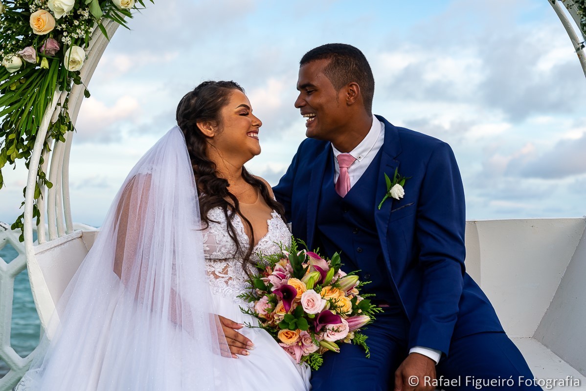 Casamento do casal Wewellyn e Jamerson, realizado  na Casa da Ilha, na Ilha de Itamaracá-PE