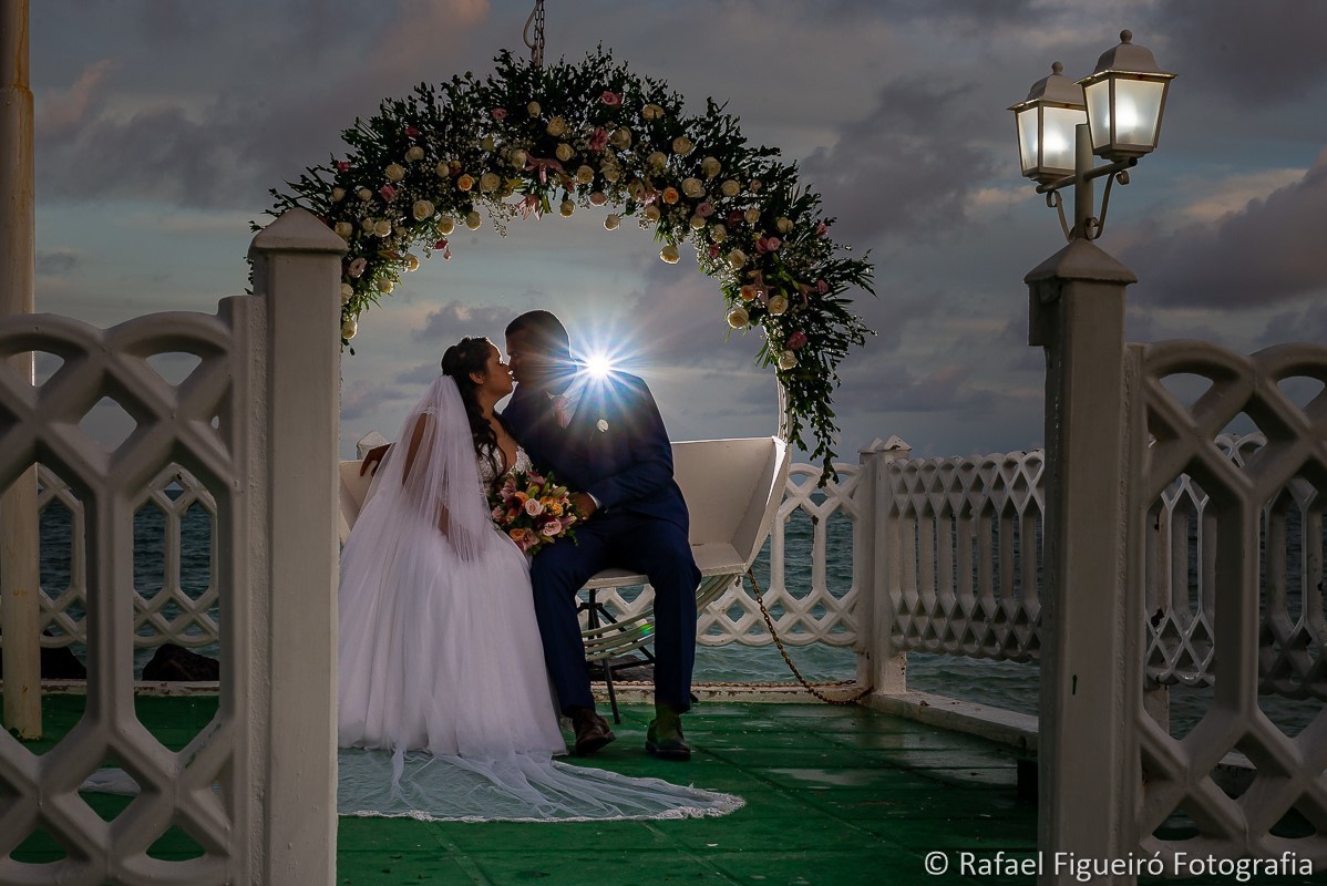 Casamento do casal Wewellyn e Jamerson, realizado  na Casa da Ilha, na Ilha de Itamaracá-PE