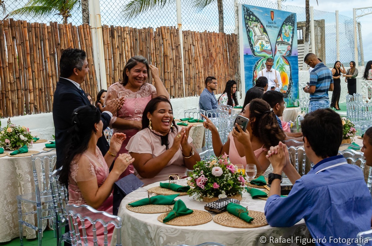 Casamento do casal Wewellyn e Jamerson, realizado  na Casa da Ilha, na Ilha de Itamaracá-PE