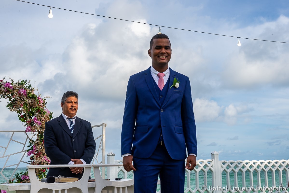 Casamento do casal Wewellyn e Jamerson, realizado  na Casa da Ilha, na Ilha de Itamaracá-PE