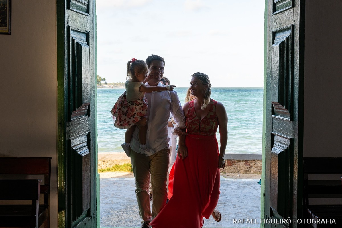 Casamento Praia dos Carneiros Tamandare Capela São Benedito Pontal dos Carneiros Padre Arlindo