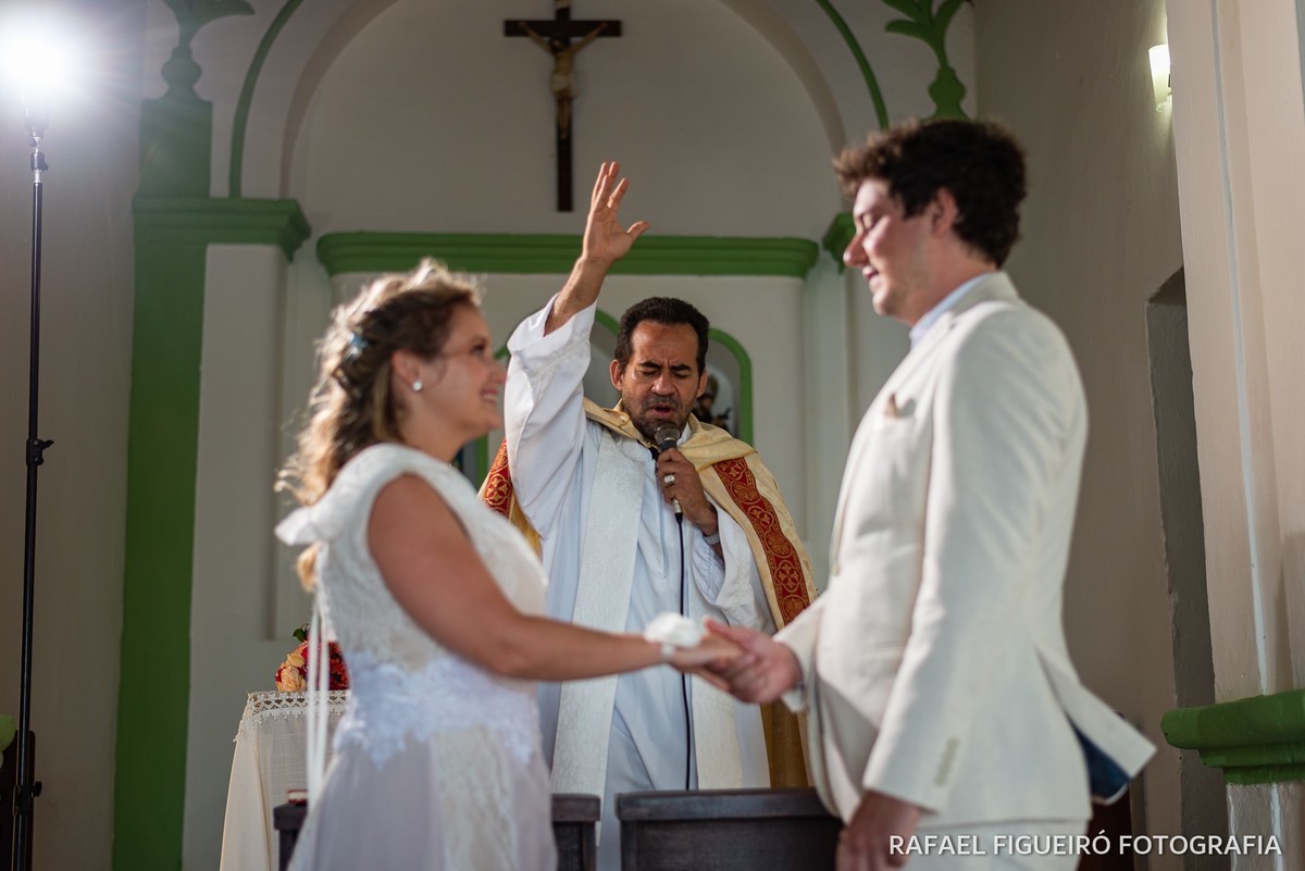 Casamento Praia dos Carneiros Tamandare Capela São Benedito Pontal dos Carneiros Padre Arlindo