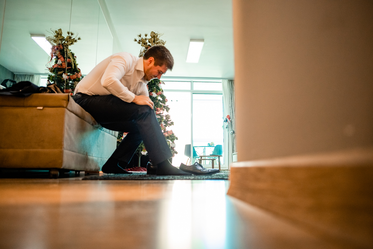 making of sapato noivo