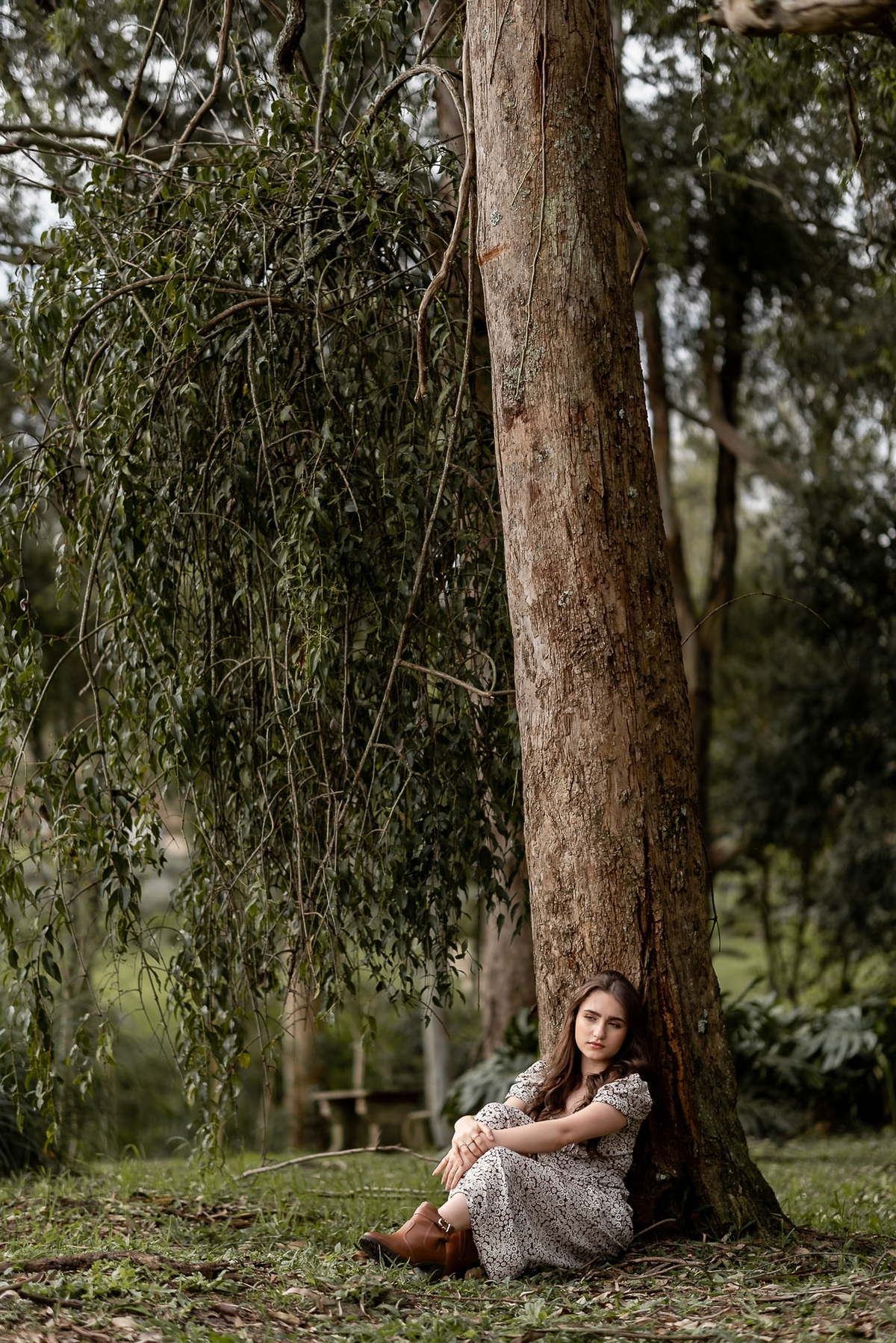 Debutante Rayssa no campo de lavanda do Lavandário dos Sonhos, São Luís do Purunã