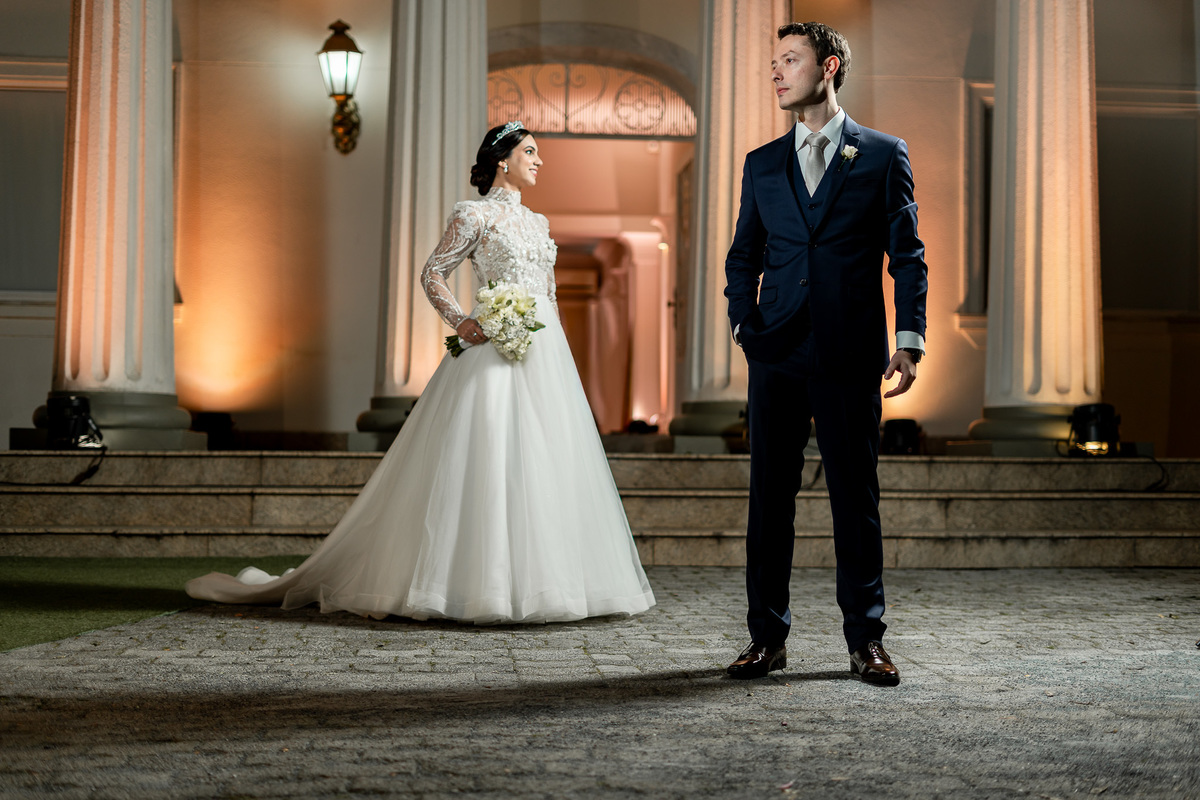 Recepção de casamento na Villa Augusta Eventos, em Curitiba