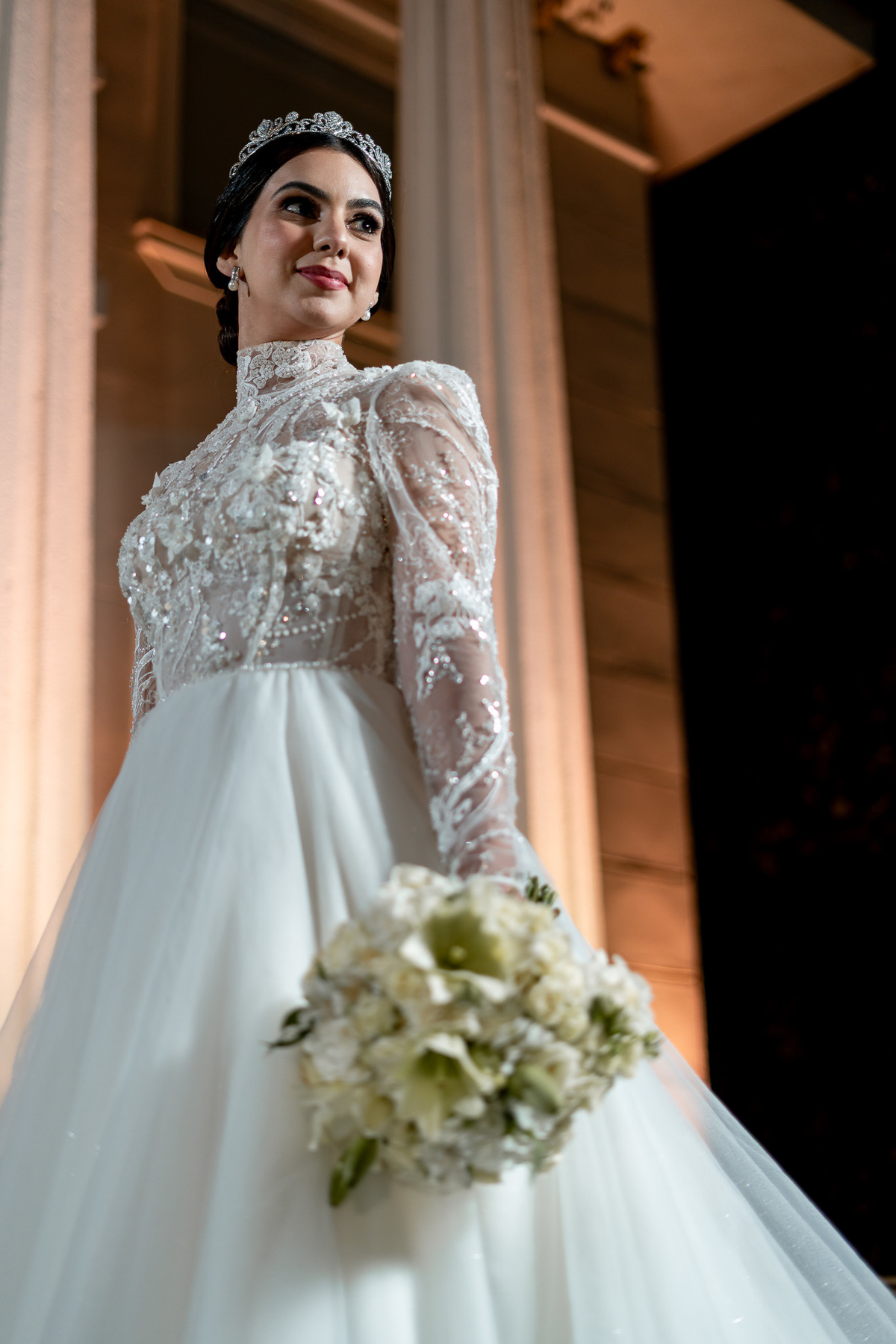 Recepção de casamento na Villa Augusta Eventos, em Curitiba
