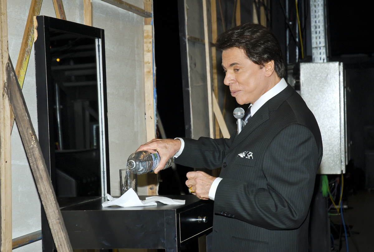 Silvio Santos nos bastidores do SBT
